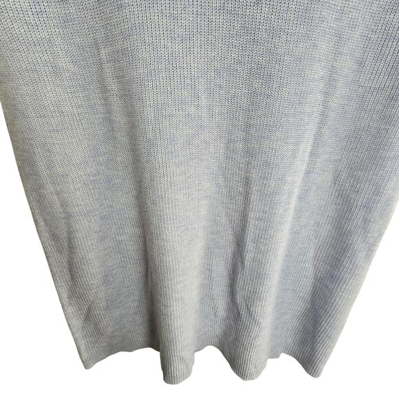 Eileen Fisher Sweater S Wool Blend Sleeveless Top Blue Lagenlook Minimalist Tank - Picture 3 of 7